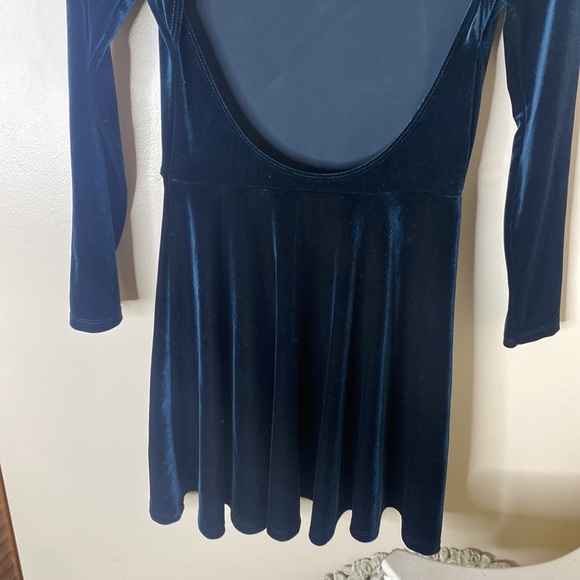NWT American Apparel Velvet Skater Dress - Picture 7 of 9